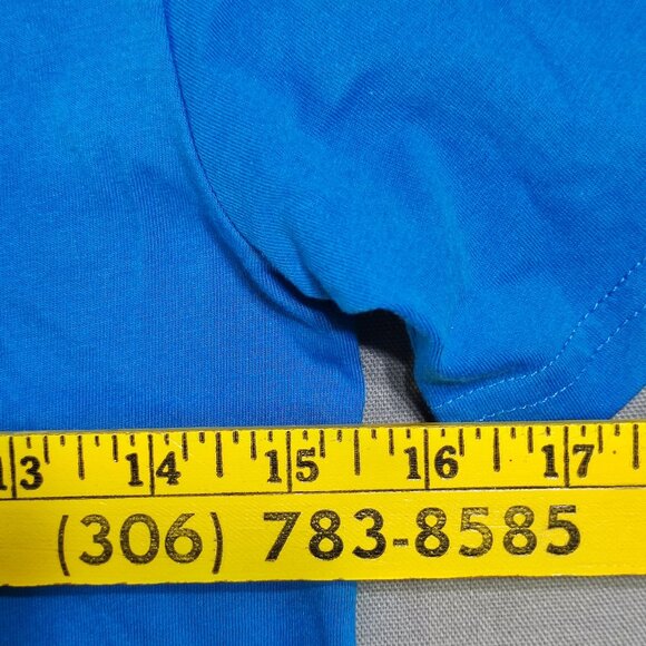 Puma short sleeve T-shirt boys size M (10-12) blue with silver and white graphic - Picture 9 of 10